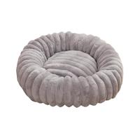 Convenient vertical stripe round multi-size warm cat and dog pet mat, suitable for pets of different sizes(Style 06,60cm)