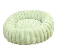Convenient vertical stripe round multi-size warm cat and dog pet mat, suitable for pets of different sizes(Style 08,90cm)