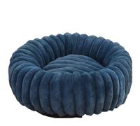 Convenient vertical stripe round multi-size warm cat and dog pet mat, suitable for pets of different sizes(Style 05,90cm)