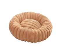 Convenient vertical stripe round multi-size warm cat and dog pet mat, suitable for pets of different sizes(Style 09,70cm)