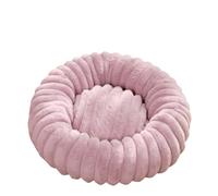 Convenient vertical stripe round multi-size warm cat and dog pet mat, suitable for pets of different sizes(Style 02,80cm)