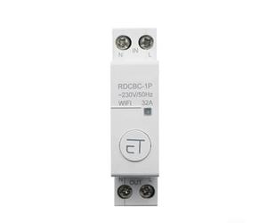 Conveniently Manage Your Home Devices 1P+N DIN Rail WIFI Smart Timer Switch with Remote Functionality (RDCBC-1P-32A)