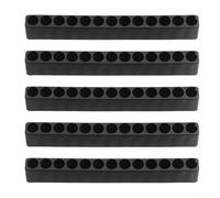 Conveniently store your screwdriver bits with this flexible holder designed for 1/4 inch hex tools, everything is in its place (13 holes)