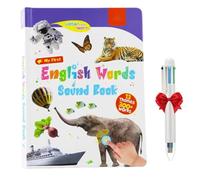 Convenientto My First English Sound Toy - 470+ Words, 21 Themes, Fun Word Game, Juguete Educativo for Educationa, English Words Sound Book for School Education & Perfect Educational Gift(SetB)