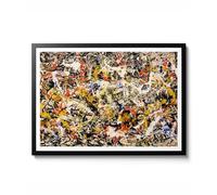 Convergence by Jackson Pollock, 1952 Abstract Expressionist Splatter, Wall Art Poster, Home Decor Gift Print, Archival Matte, A2 (Framed) - 59.4x42cm
