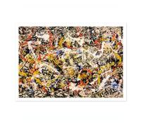 Convergence Jackson Pollock Print, Abstract Expressionist Splatter Painting Poster, Iconic Art For Modern Interiors, Wall Decor for Home, Office, A5 (Print Only) - 21x14.8cm