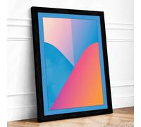 Convergence Modern Framed Wall Art Print A4 (29.7×21cm) Black, Wall Decor for Living Room, Bedroom, Office & Home, Ready to Hang, Art Gift