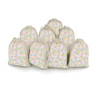 Conversation Candy Heart Cotton And Linen Small Bundle Pocket Set of Eight