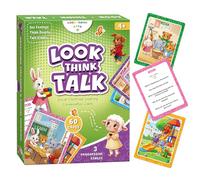 Conversation Cards, Look, Think, Talk. Kids Games for Speech Therapy Materials, Social Emotional Learning Activities, and Critical Thinking Skills Like Social Skills and Emotional Intelligence.