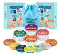 Conversation Chips Team Building Game 2 Pack Bundle - Fun Ice Breaker for Work - Conversation Starters and Team Building Activity - 200 Prompts to Foster Team Bonding and to Get to Know Your Coworkers