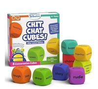 Conversation Cubes for Kids - 8 Wooden Cubes for Social-Emotional Learning, Classroom & Teacher Resources, Communication Skills. Educational Toy & Gift for Ages 4, 5, 6, 7 and Up