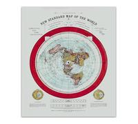 Conversation Starter Wall Art - Vintage 1892 World Map by Alexander Gleason, Antique Style Poster for Home Office & Den(Unframed,12x18inch(30x45cm))
