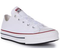 Converse 272858C All Star Ox Platform Junior Girls Trainer In White UK 4 - 6