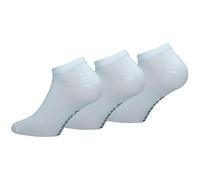 Converse 3 Pairs Low Cut Socks - Ankle Length - Smooth Toe Stitching - Cotton - Unisex (White, 43-46), White, 43-46