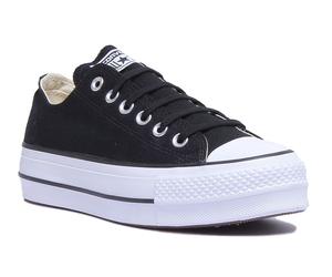 Converse 560250C Con Ct As Lift Ox Womens Trainer In Black White UK 2 - 9