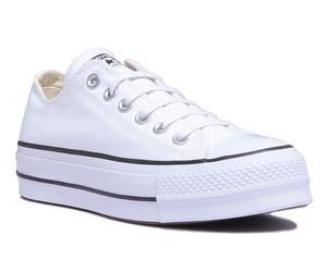 Converse 560251C Con Ct As Lift Ox Womens Trainer In White Black UK 2 - 9