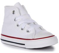 Converse 7J253C All Star Classic Hi Top Trainer White Infants UK 4 - 10