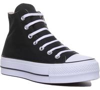 Converse A Ct AS Lift Hi Lace Up In Black White Size UK 2 - 9