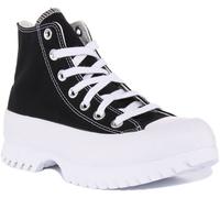 Converse A00870C Lugged 2.0 Hi Womens Trainers In Black White Size UK 3 - 9