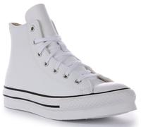 Converse / Children's Shoes (High-top Trainers) Chuck Taylor All Star Eva Lift Leather Foundation Hi in White 5