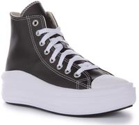 Converse all star move faux leather trainers in black & white UK 7 (EU 40)