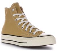 Converse Chuck Taylor All Star Partially Recycled Cotton High Top 172685C Women's High Trainers Purple, Dunescape Egret Black, 7.5 UK