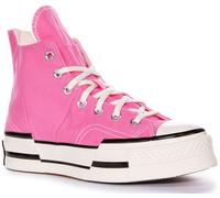 Converse A05466C Chuck 70 Plus Lace up Hi Top Trainers In Pink Size UK 3 - 8
