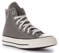 Converse A05584C Chuck 70 Hi Top Lace Up Canvas Unisex Trainer In Grey UK 3- 12