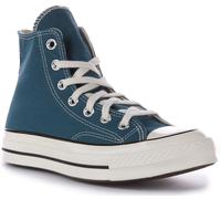Converse A05589C Chuck 70 Hi Top Lace Up Canvas Trainer Teal UK 3 - 12