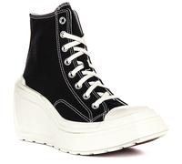 Converse A06478C Hi Lace Up Wedge Womens Trainer In Black White UK 3 - 9