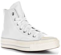 Converse A07201C Chuck 70 High Leather Shoe Mens Trainer In White UK 6 - 12