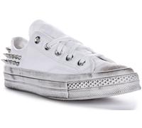 Converse A07208C Chuck 70 Stud Womens Trainer In White Silver UK 4 - 7