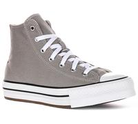 Converse A07346C CT All Star Lace Up Junior Boys Trainer In Grey UK 3 - 7