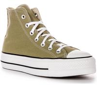 Converse A07571C Chuck Taylor All Star Lift Platform Olive Green Womens UK 3 - 9