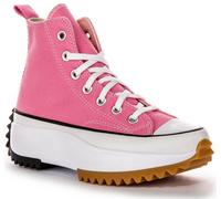 Converse A08113C Run Star Hike Platfor Unisex Trainor In Black Red UK 3 - 8