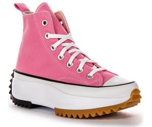 Converse A08113C Run Star Hike Platfor Womens Trainer In Black Red UK 3 - 8