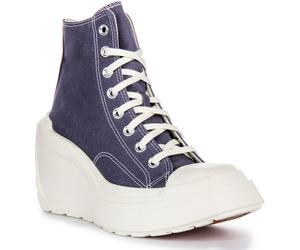 Converse A08282C Chuck 70 De Luxe Wedge Heel Lavender Unisex Trainer UK 3 - 8