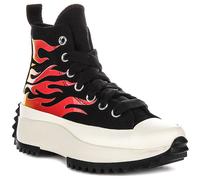 Converse A08766C Chuck Taylor High Top Unisex Trainer In Black Red UK 5- 9