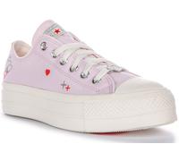 Converse A09115C All Star Lift Platform Womens Trainer In Lilac UK 3 - 8