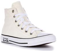 Converse A09205C Chuck Taylor All Textile Womens BootsIn White UK 4 - 9
