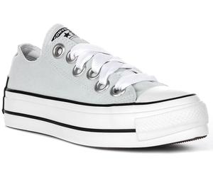 Converse A10426C All Star Platform Womens Trainers In Light Blue UK 4 - 8