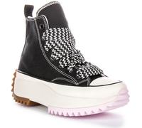 Converse A10435C Run Star Hike Hi Platform Unisex Trainer Black Pink UK 3 - 6