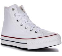 Converse A11774C Embroidered Floral Junior Girls Sneakers In White Pink UK 3 - 7