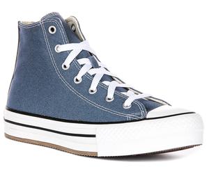 Converse A11774C Embroidered Floral Junior Girls Sneakers In White Pink UK 3 - 7