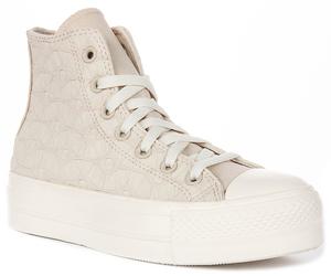 Converse A11872C CT All Star Eva Lift Womens Trainer In Light Pink UK 3 - 8