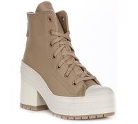 Converse A12345C Chuck Hi De Luxe Heel Platform Womens Trainer Taupe UK 3 - 8