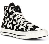 Converse A12350C Chuck 70 Leopard Hi Top Womens Trainer In Black White UK 4 - 8