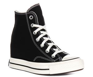 Converse A12562C Chuck Hi 70 Wedge Platform Womens Trainer In White UK 3 - 8