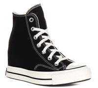 Converse A12563C Chuck 70 Wedge Platform Black White Womens UK 3 - 8