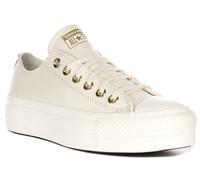 Converse Shoes (Trainers) CHUCK TAYLOR ALL STAR LIFT PLATFORM GOLD in White 7.5